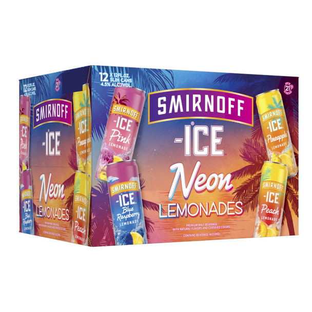 Smirnoff Ice Neon Lemonade Variety - 12-PK - Aluminum