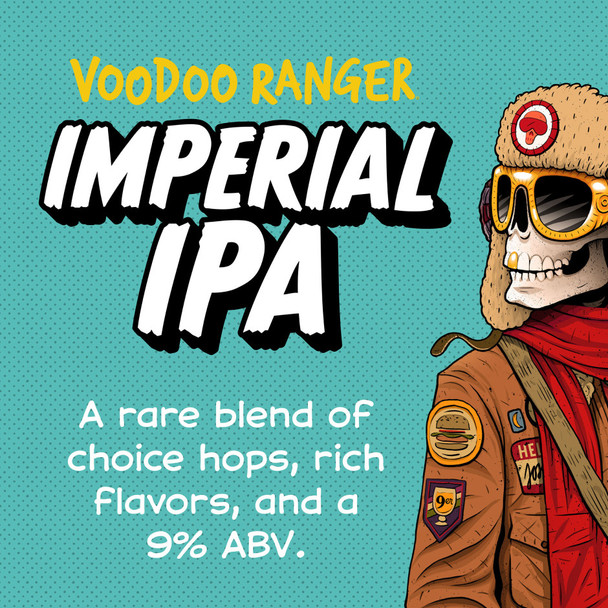 New Belgium Voodoo Ranger Imperial IPA - 12 Oz - 6-PK - Glass