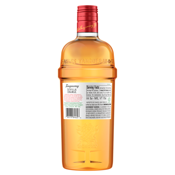 Tanqueray Sevilla Orange Gin - 750 mL - 750ML - Glass