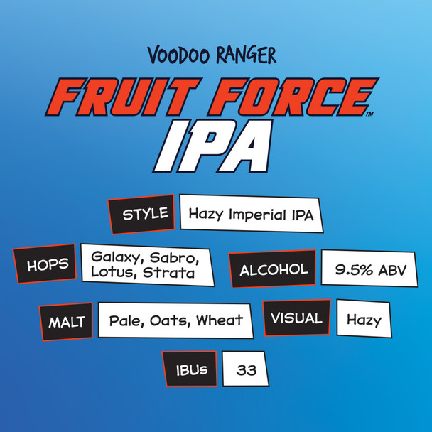 New Belgium VooDoo Ranger Fruit Force IPA - 6-PK - Aluminum