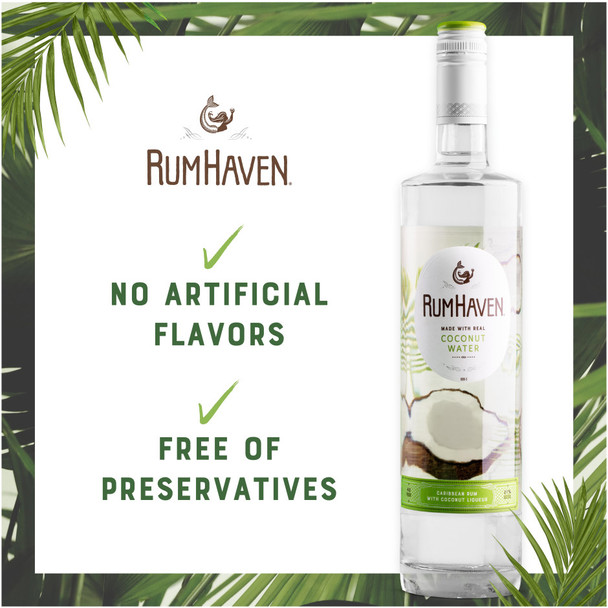 Rum Haven Rum With Coconut Liqueur - 750 mL - 750ML - Glass