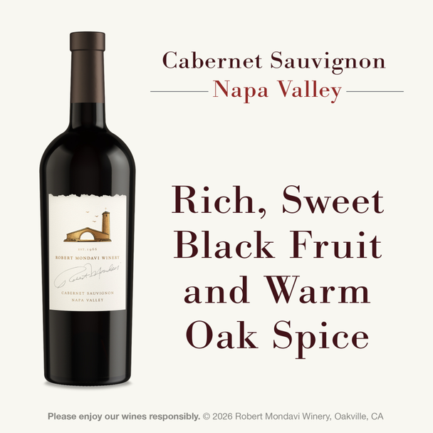 Robert Mondavi Napa Valley Cabernet Sauvignon - 750 mL - 750ML - Glass