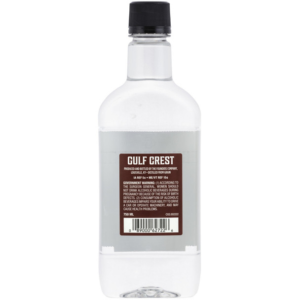 ABC Gulf Crest Vodka Plastic - 750 mL - 750ML - Plastic