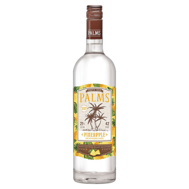 Palms Pineapple Rum - 750 mL - 750ML - Glass