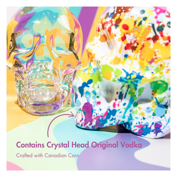 Crystal Head Splatter Paint Pride Vodka - 750 mL - 750ML - Glass