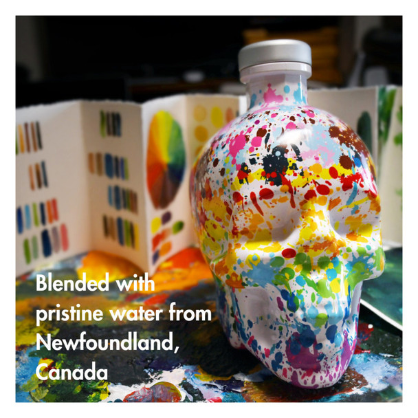 Crystal Head Splatter Paint Pride Vodka - 750 mL - 750ML - Glass