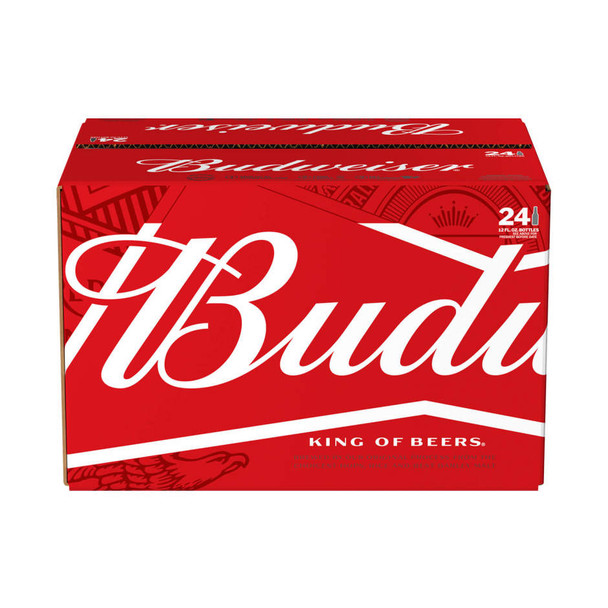 Budweiser - 12 Oz - 24-PK - Glass