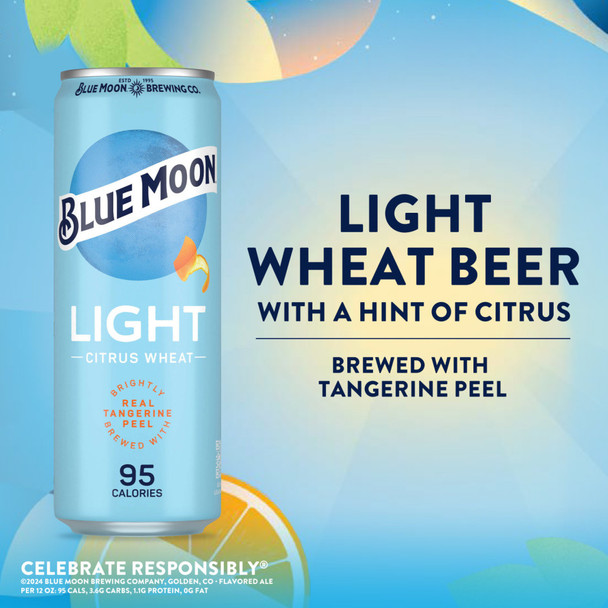 Blue Moon Light - 12 Oz - 6-PK - Aluminum
