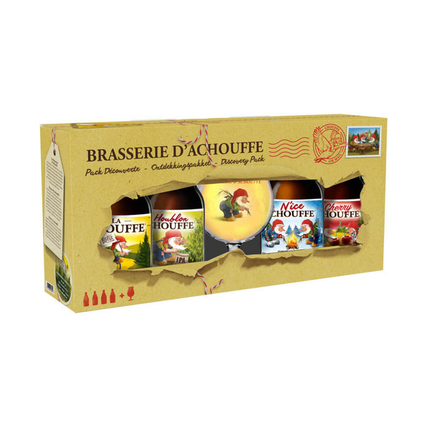La Chouffe Gift Set - 11.2 Oz - 4-PK - Glass