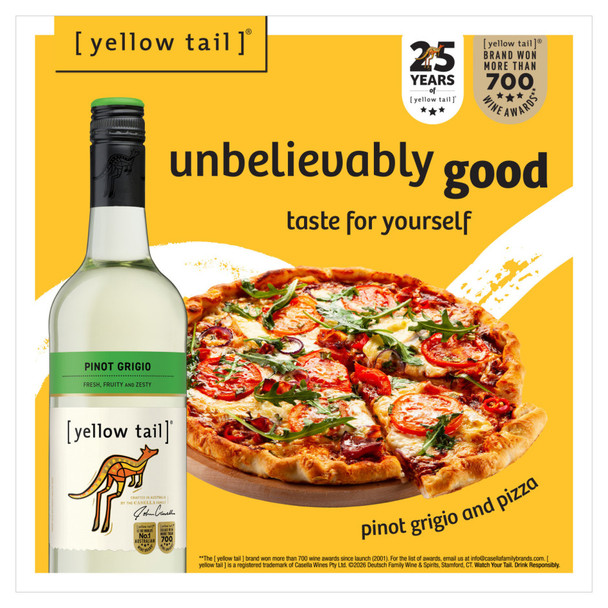 Yellow Tail Pinot Grigio - 1.5 L - 1.5L - Glass