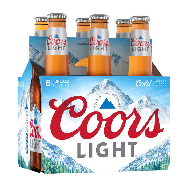 Coors Light - 12 Oz - 6-PK - Glass