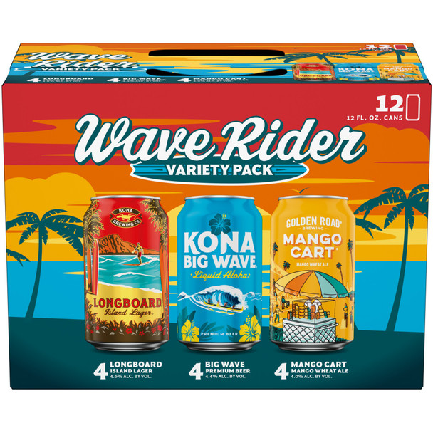 Kona Wave Rider Variety Pack - 12 Oz - 12-PK - Aluminum