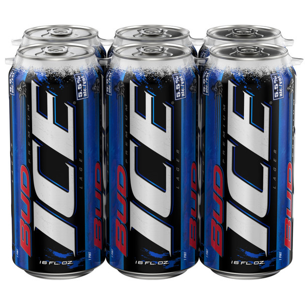 Bud Ice - 16 Oz - 4-PK - Aluminum