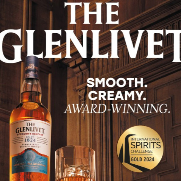The Glenlivet Founder's Reserve Single Malt Scotch Whisky - 750 mL - 750ML - Glass