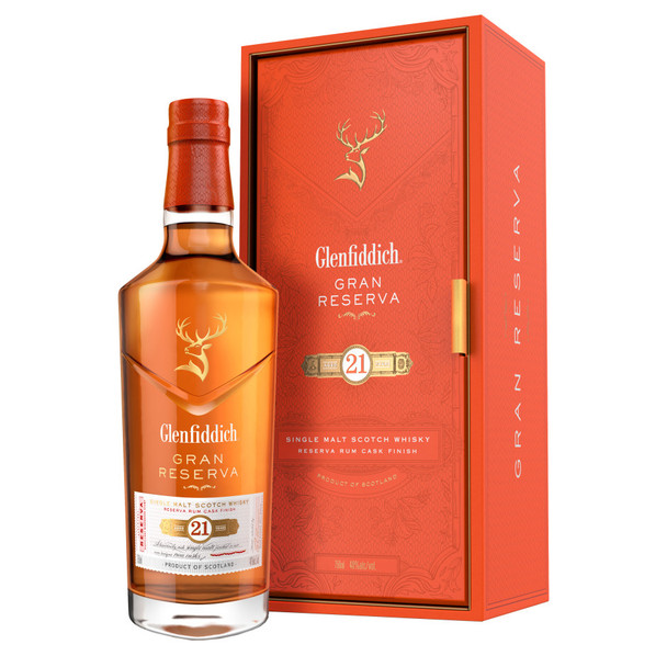 Glenfiddich 21 Year Old Single Malt Scotch Whisky - 750 mL - 750ML - Glass