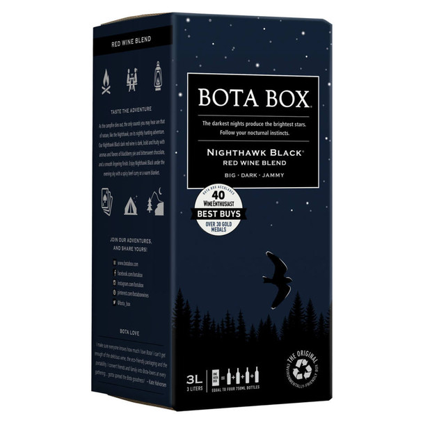 Bota Box Nighthawk Black - 3.0 L - 3.0L - Cardboard