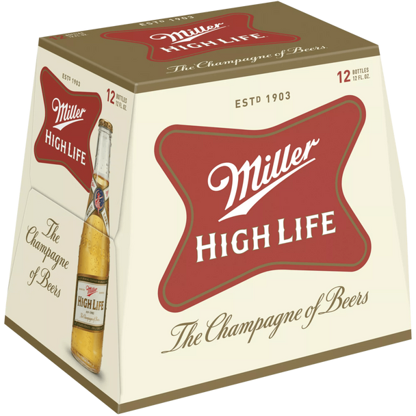 High Life - 12 Oz - 12-PK - Glass