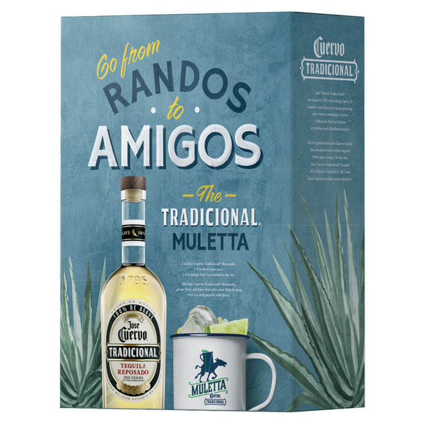 Jose Cuervo Tradicional Gold Tequila with Mug - 750 mL - Set - Glass
