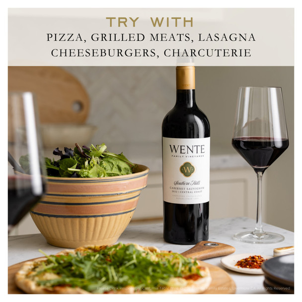 Wente Southern Hills Cabernet Sauvignon - 750 mL - 750ML - Glass