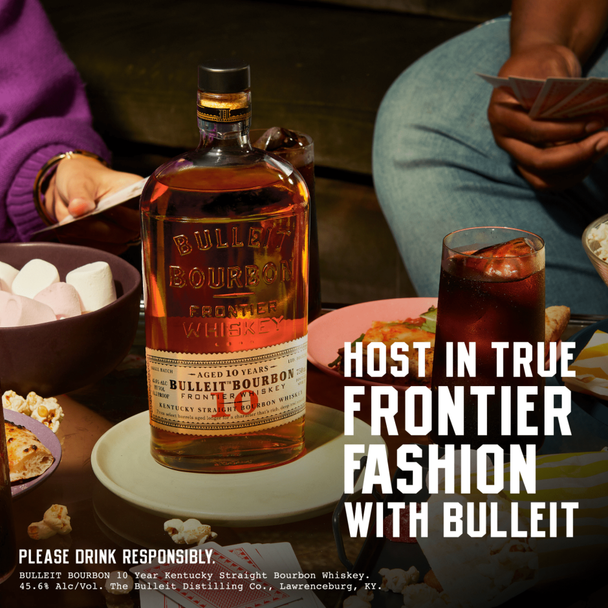 Bulleit Bourbon Frontier Small Batch 10 Year - 750 mL - 750ML - Glass