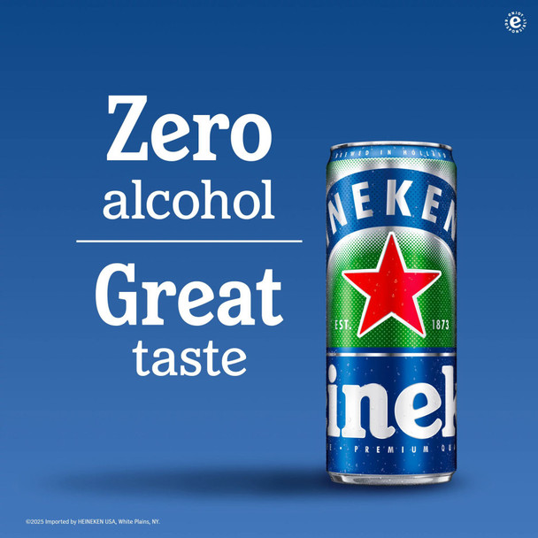 Heineken 0.0 Non-Alcoholic - 11.2 Oz - 6-PK - Aluminum