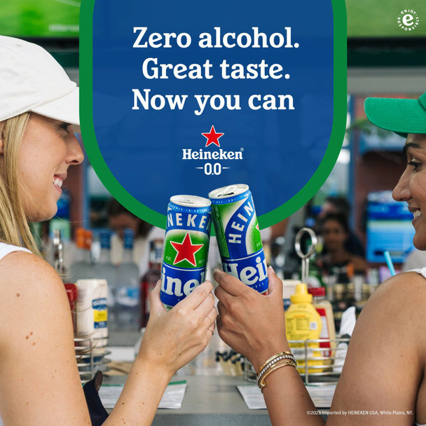 Heineken 0.0 Non-Alcoholic - 11.2 Oz - 6-PK - Aluminum