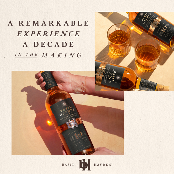 Basil Hayden 10 Year Bourbon - 750 mL - 750ML - Glass
