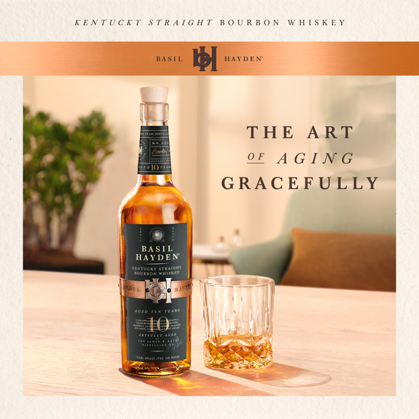 Basil Hayden 10 Year Bourbon - 750 mL - 750ML - Glass