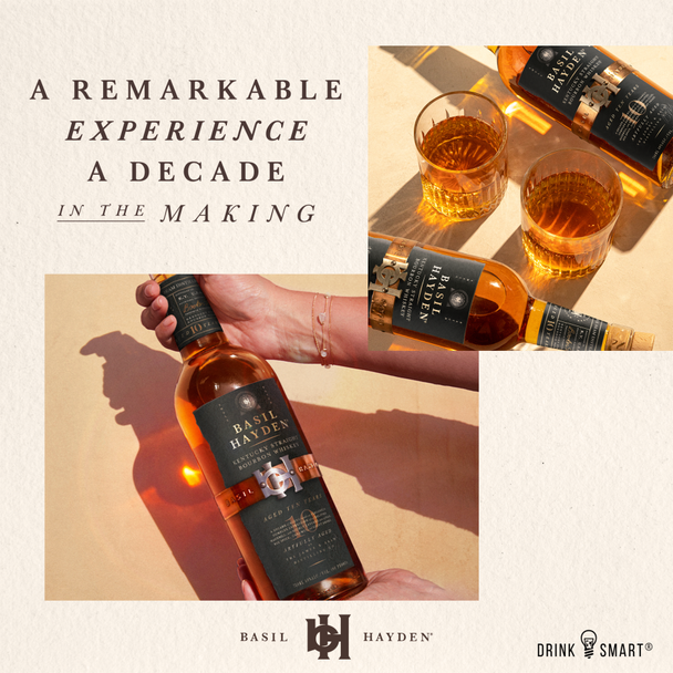 Basil Hayden 10 Year Bourbon - 750 mL - 750ML - Glass