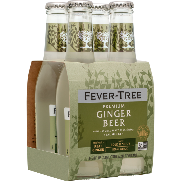 Fever Tree Premium Ginger Beer - 6.8 Oz - 4-PK