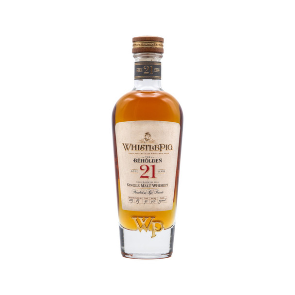 WhistlePig Beholden 21 Year Single Malt Whiskey - 750 mL - 750ML - Glass