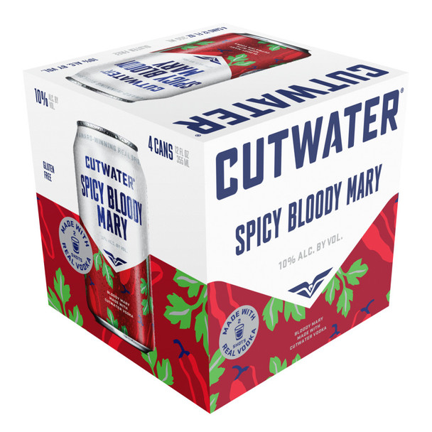 Cutwater Spicy Bloody Mary - 16 Oz - 4-PK - Aluminum