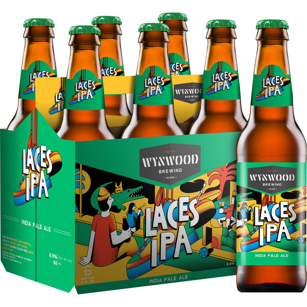 Wynwood Laces IPA - 12 Oz - 6-PK - Glass