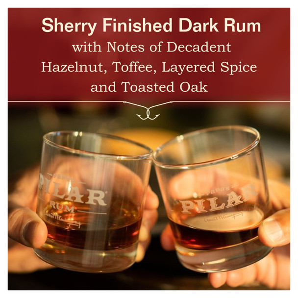 Papa's Pilar Dark Rum Sherry Cask Finish - 750 mL - 750ML - Glass