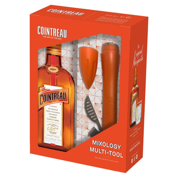 Cointreau Liqueur with Multi Tool Box - 750 mL - Set - Glass