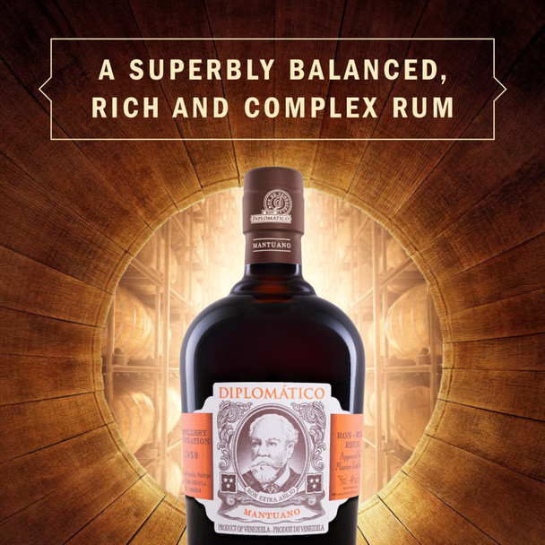 Diplomatico Mantuano Rum - 750 mL - 750ML - Glass Diplomatico Mantuano Rum - 750 mL - 750ML - Glass