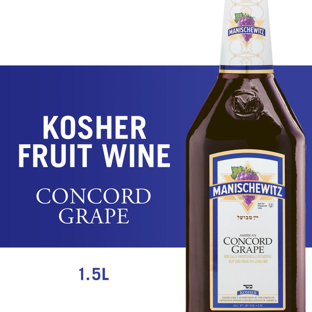 Manischewitz Concord Grape - 1.5 L - 1.5L - Glass