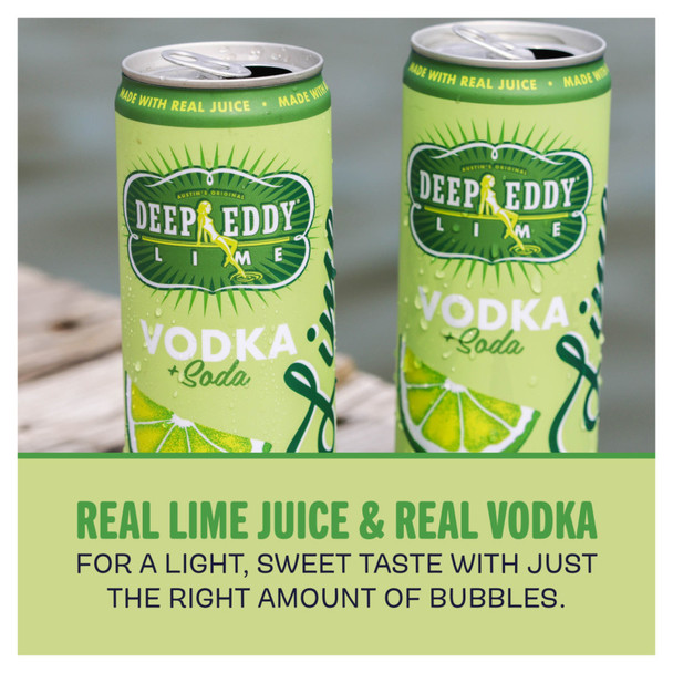 Deep Eddy Lime Vodka and Soda - 12 Oz - 4-PK - Aluminum