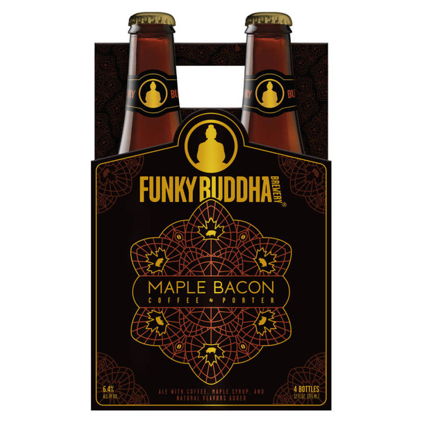 Funky Buddha Maple Bacon - 12 Oz - 4-PK - Glass