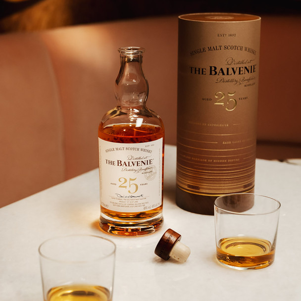The Balvenie 25 Year Old Single Malt Scotch Whisky - 750 mL - 750ML - Glass