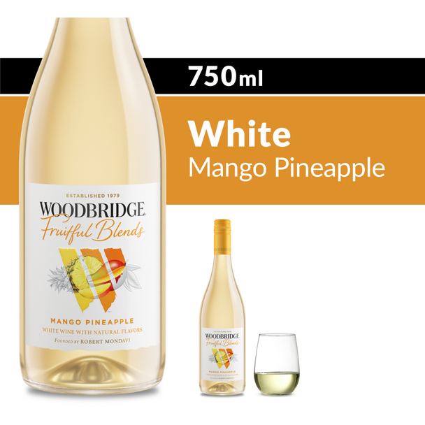 Woodbridge by Mondavi Mango Pineapple Fruitful Blends - 750 mL - 750ML - Glass