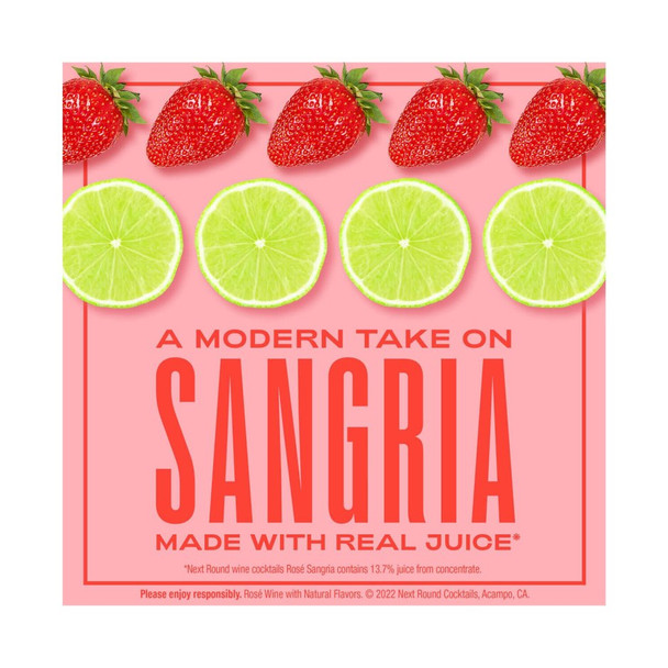 Next Round Cocktails Strawberry Lime Rose Sangria - 1.5 L - 1.5L - Plastic