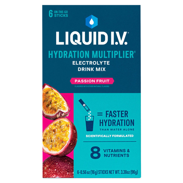 Liquid IV Passion Fruit 6 Pack - 6 Count - Pack Liquid IV Passion Fruit 6 Pack - 6 Count - Pack
