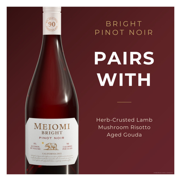 Meiomi Bright Pinot Noir - 750 mL - 750ML - Glass