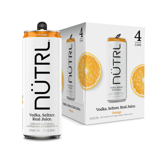 NUTRL Orange Vodka Soda - 4-PK - Aluminum