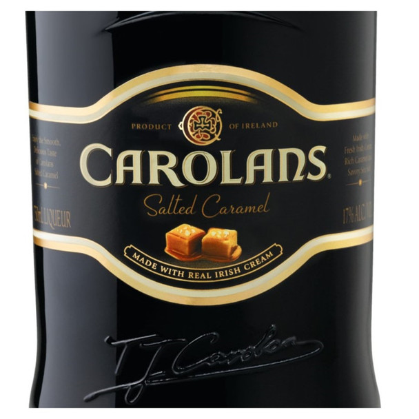 Carolans Salted Caramel Cream Liqueur - 750 mL - 750ML - Glass