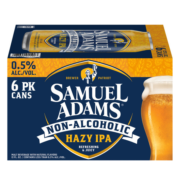Samuel Adams Just The Haze Non-Alcoholic IPA - 6-PK - Aluminum