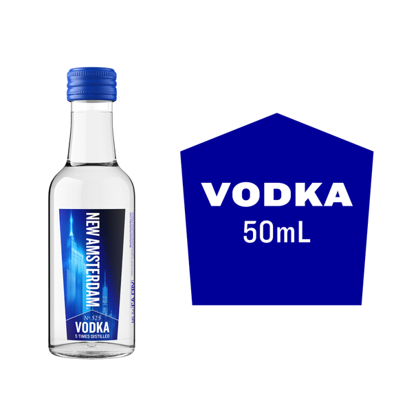 New Amsterdam Vodka - 50 mL - 50ML - Glass