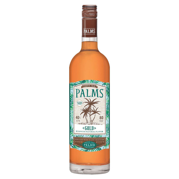 Palms Gold Rum - 750 mL - 750ML - Glass