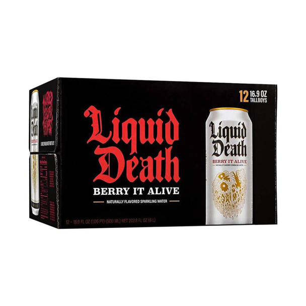 Liquid Death Sparkling Water Berry It Alive - 12-PK - Aluminum